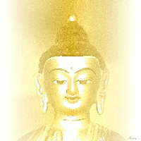 Antik-Buddha gelb