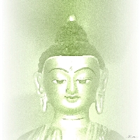 Antik-Buddha grün-1